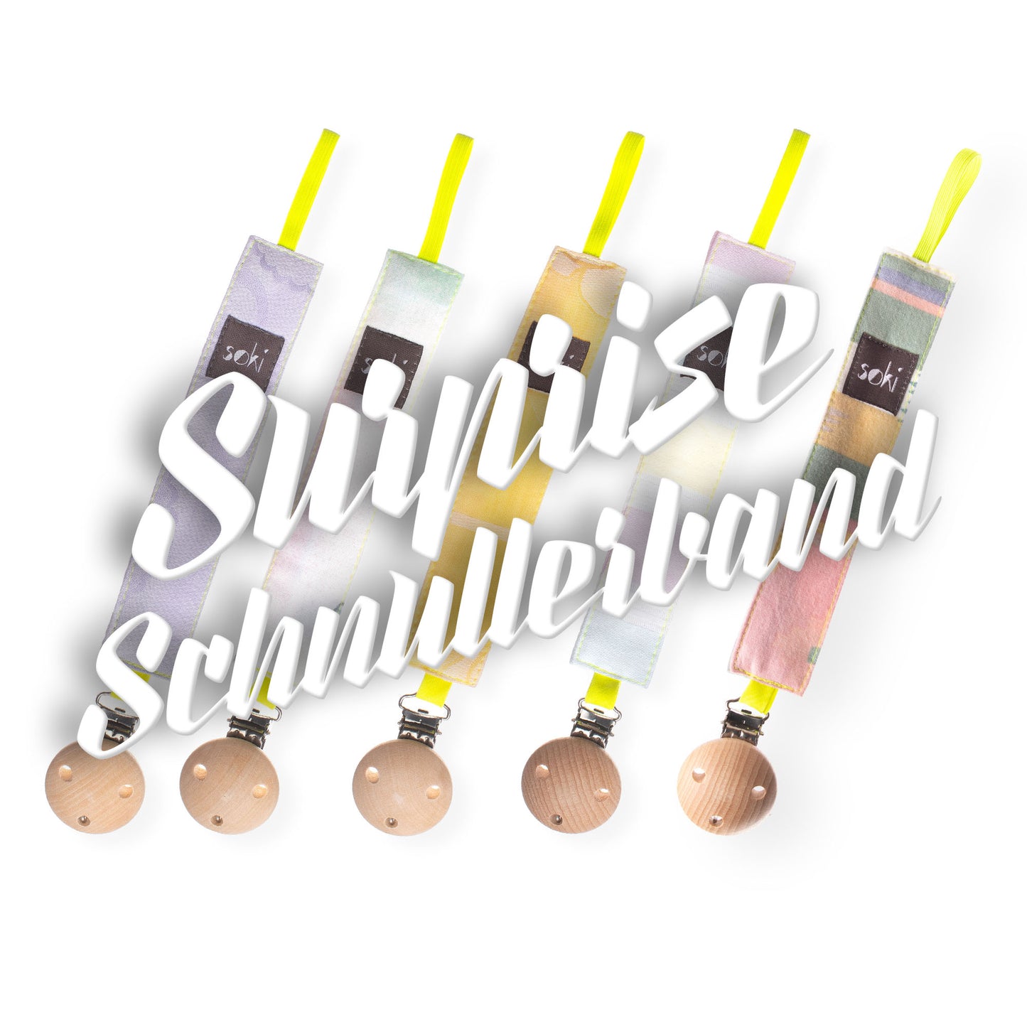Nachhaltige Surprise Schnullerkette - Made in Germany