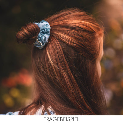 Nachhaltiges Scrunchie -Rainbow Waves – Good Vibes Edition