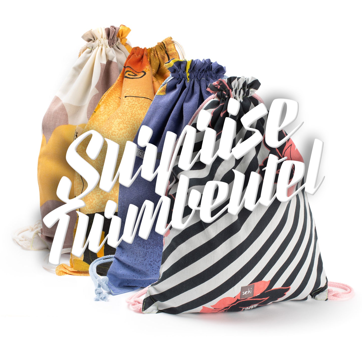 Nachhaltiger Surprise Turnbeutel - Made in Germany