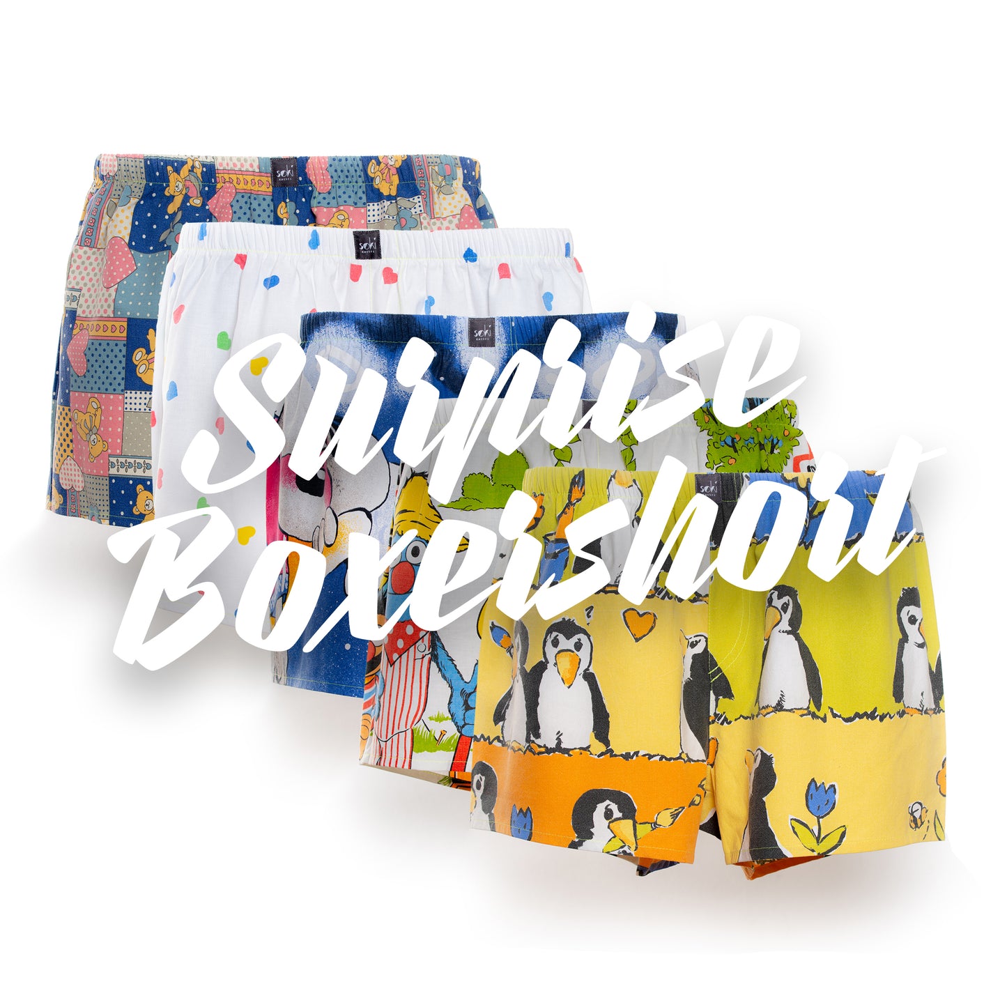 Nachhaltige Surprise Boxershorts aus Omi's alter Bettwäsche - Made in Germany