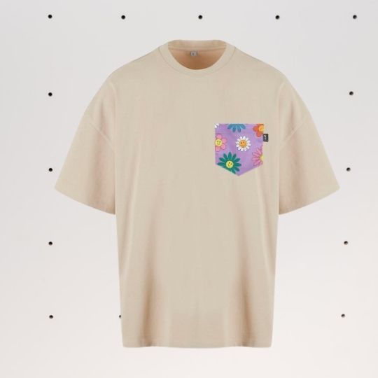Nachhaltiges SOKI Heavy Shirt Happy Bloom – Good Vibes Edition