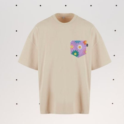 Nachhaltiges SOKI Heavy Shirt Happy Bloom – Good Vibes Edition