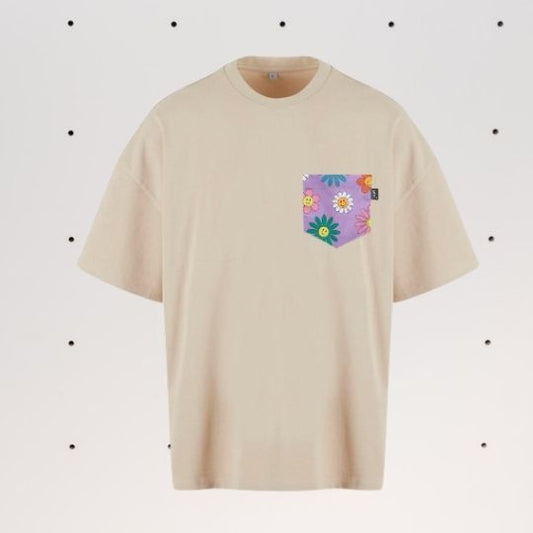 Nachhaltiges SOKI Heavy Shirt Happy Bloom – Good Vibes Edition