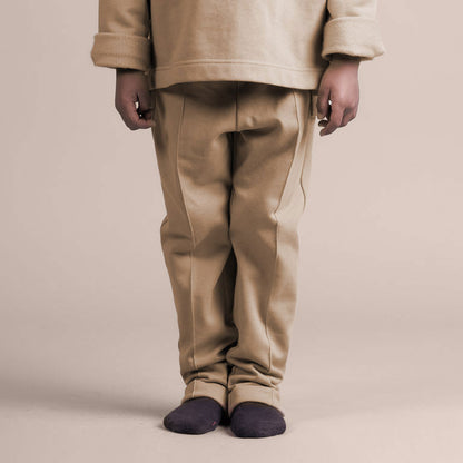 Kids Organic Cotton Pants in camel - Unisex - Made in Germany