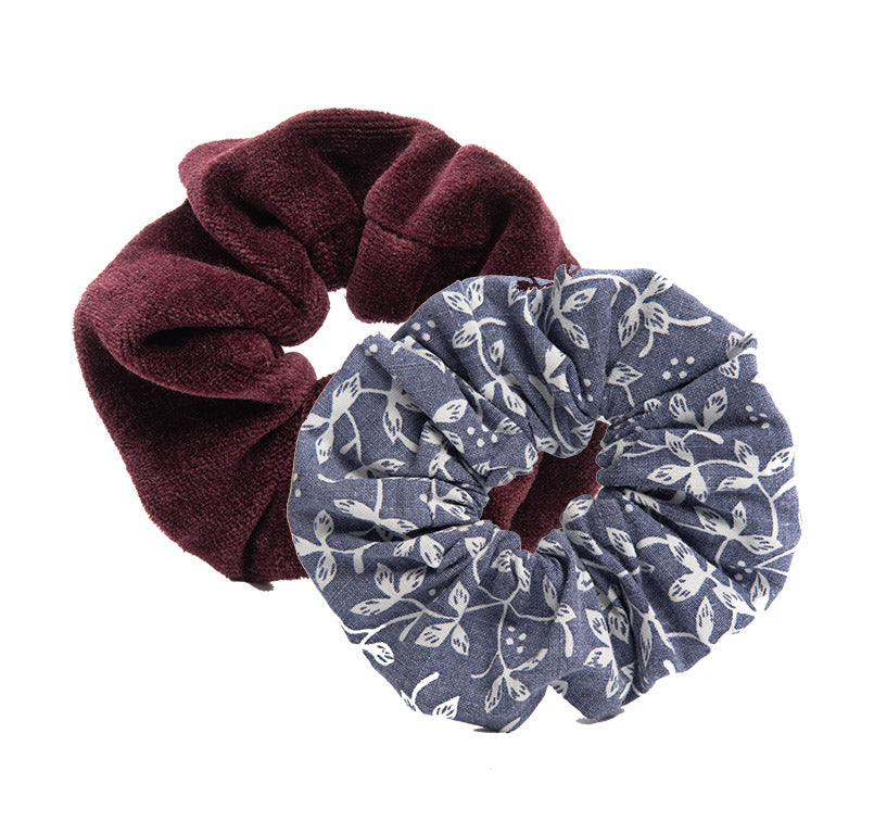 Nachhaltiges Mini-Scrunchie aus Omi's alter Bettwäsche - 2er-Pack (Store) - Made in Germany