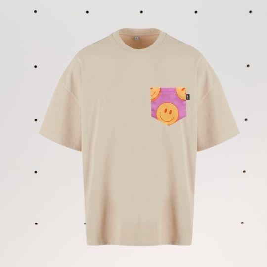 Nachhaltiges SOKI Heavy Shirt Happy Smiles – Good Vibes Edition